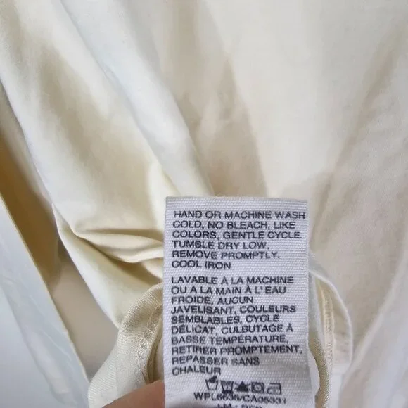 Woolrich Embroidered Turtleneck Top XXL Ivory Leaves Thanksgiving Autumn Teacher - Picture 6 of 10